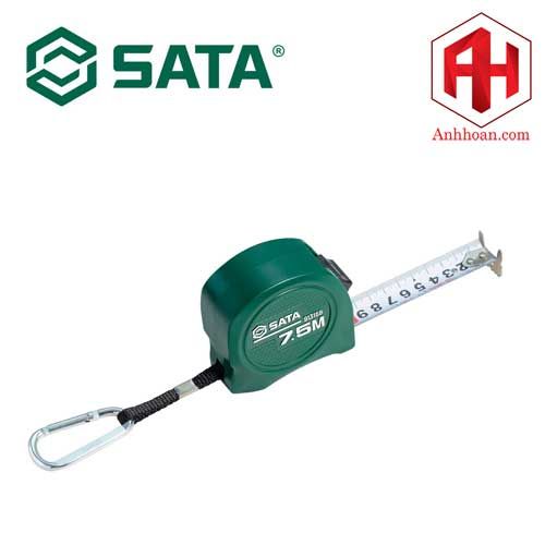 Thước cuộn thép 2 mặt 25mm*7.5m SATA 91316B