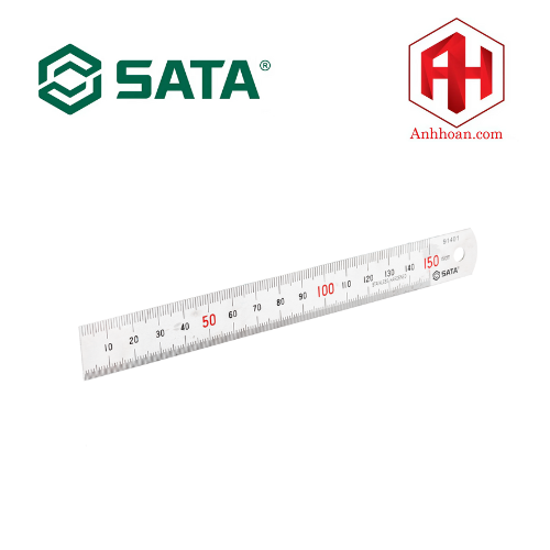Thước lá thẳng 150mm SATA 91401