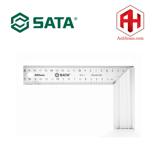 Thước lá vuông góc 200mm SATA 91411