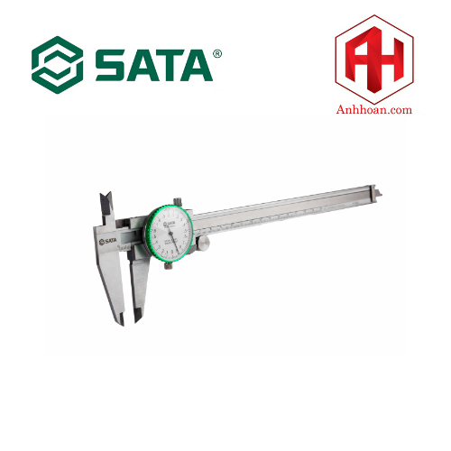 Thước cặp đồng hồ cơ 0-200mm, 0.02mm SATA 91522