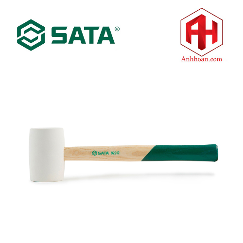 Búa đầu cao su cán gỗ 450g SATA 92912