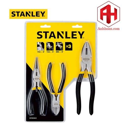 Bộ 3 Kềm cắt, Kềm điện, Kềm nhọn Stanley STHT90162-8