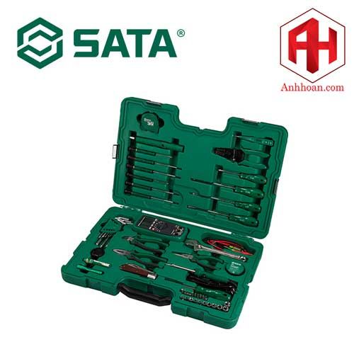 Bộ dụng cụ sửa chữa điện 56 chi tiết SATA 09535