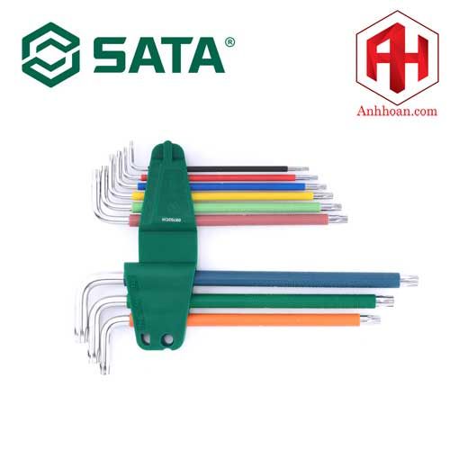 Bộ lục giác sao loại dài 9 chi tiết SATA 09702CH