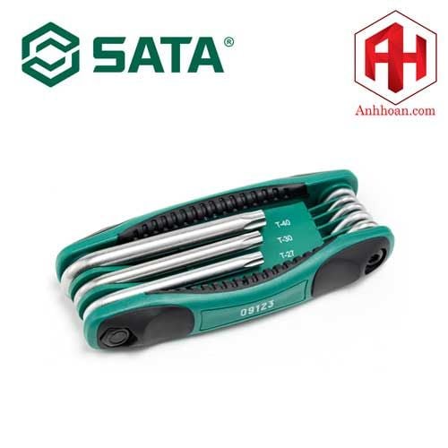 Bộ lục giác gập sao 8 chi tiết SATA 09123