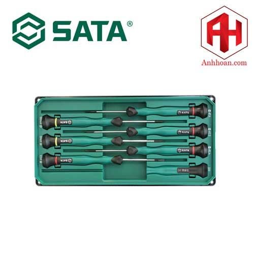 Bộ tua vít đầu dẹp và bake 6 chi tiết SATA 09312