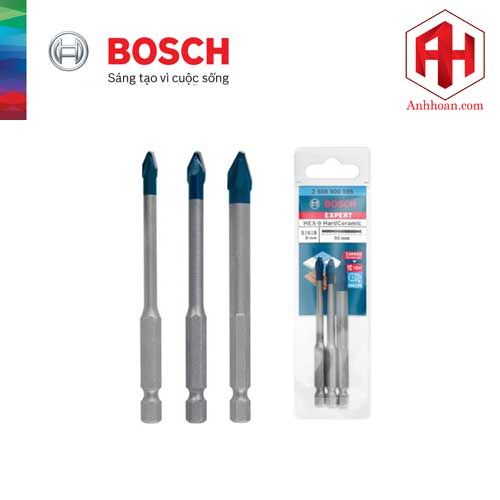 Bosch Bộ 3 mũi khoan gạch cứng Hex-9 (5/6/8) 2608900595