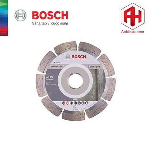 Đĩa cắt kim cương Bosch bê tông (125x22.2mm) 2608602197