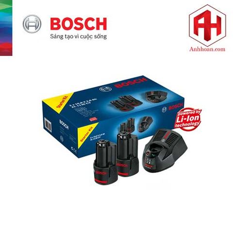 Bộ Starter Kit Bosch Pin 10.8V và Sạc pin AL 1130 CV