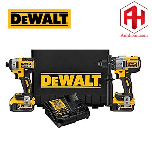 Combo Kit 2 M y khoan v v t pin 18V DeWALT DCK299P2 SET 5Ah