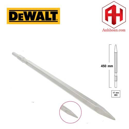 Dewalt DWA0818 Mũi đục đầu nhọn HEX 17x450mm