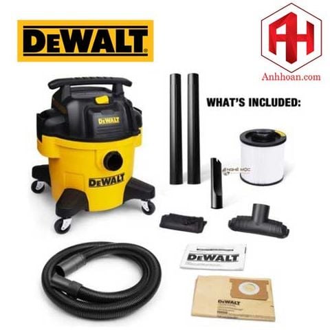 DeWALT DXV23P Máy hút bụi 3 chức năng (khô/ ướt/ thổi) 3000W - 23 Lít