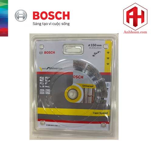 Đĩa cắt kim cương Bosch 150x22.2mm đa năng 2608603330