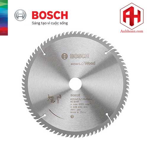 Lưỡi cưa gỗ Bosch 254x30mm T80 răng 2608643009