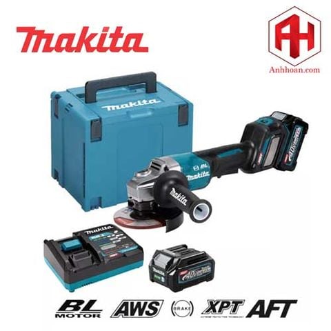 Máy mài góc pin Makita 40V Max 125mm GA029GM201 (điều tốc)