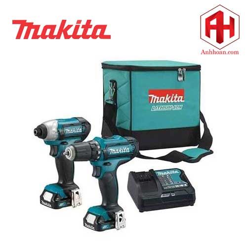 Combo máy khoan vặn vít Makita pin 12V CLX228S