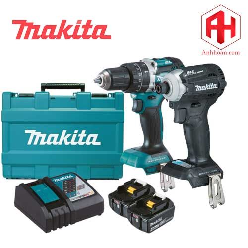 Combo 18V Makita khoan vặn vít DTD171 và DHP484 (2 máy, 2 pin, 1 sạc)