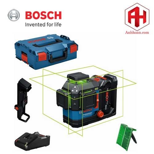 Máy cân mực laser Bosch GLL 18V-120-33 CG (Tia xanh)
