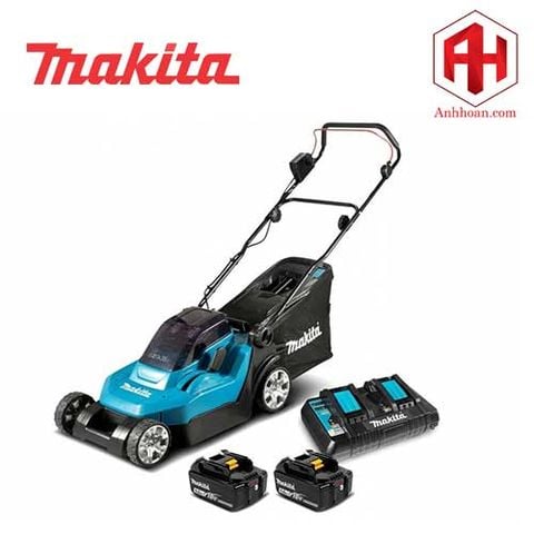 Máy cắt cỏ xe đẩy dùng pin Makita 18Vx2 DLM382CM2 (380mm)