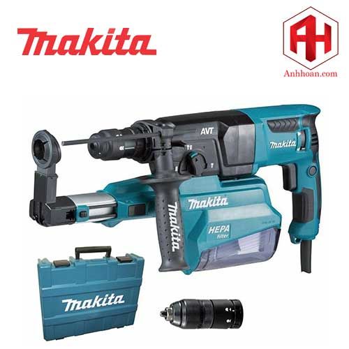 Máy khoan bê tông AVT Makita HR2653T kèm hút bụi