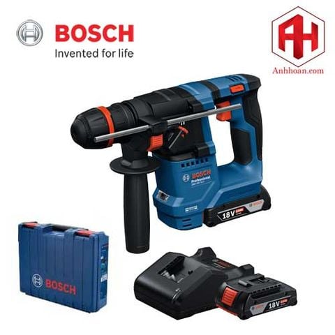 Máy khoan bê tông dùng pin Bosch GBH 18V-18 X One Chuck (SET 2x2Ah)