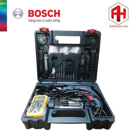 Máy khoan động lực Bosch GSB 550 + bộ phụ kiện 80 món