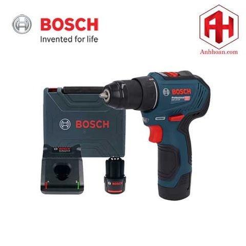 Máy khoan vặn vít pin Bosch GSR 12V-30 (Set 2x2Ah) Brushless