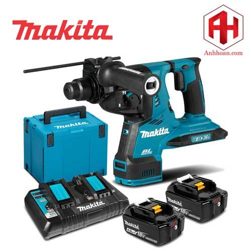 Máy khoan bê tông dùng pin Makita 18Vx2 DHR282PT2J (28mm)