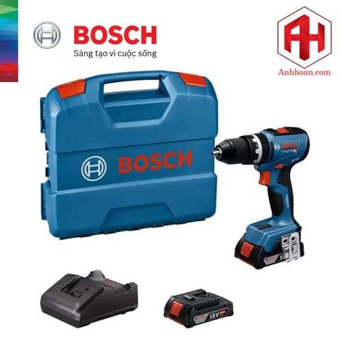 Máy khoan pin Bosch GSB 18V-65 (Set 2x2Ah) Brushless