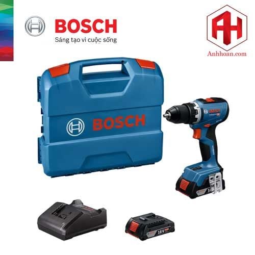Máy khoan pin Bosch GSR 18V-65 (Set 2x2Ah) Brushless