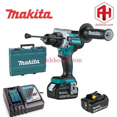 Máy khoan pin Makita 18V DHP481RTE (SET 18V:5Ah)