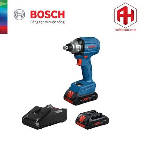 Máy vặn ốc bu lông dùng pin Bosch IDS 18V-200 T (SET 4Ah)