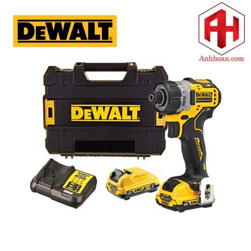 Máy khoan vặn vít dùng pin DeWALT 12V DCF601D2-KR (SET 2Ah)