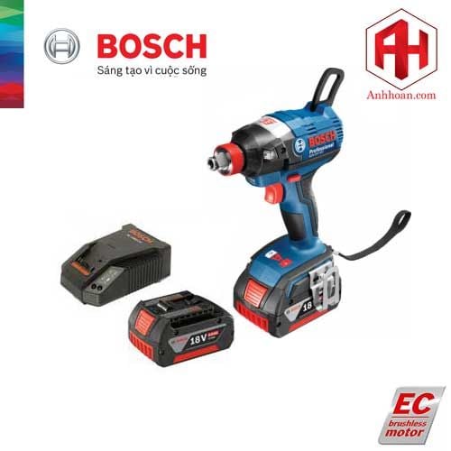 Máy khoan bắt ốc dùng pin Bosch GDX 18V-EC (SET 4Ah) Bỏ mẫu