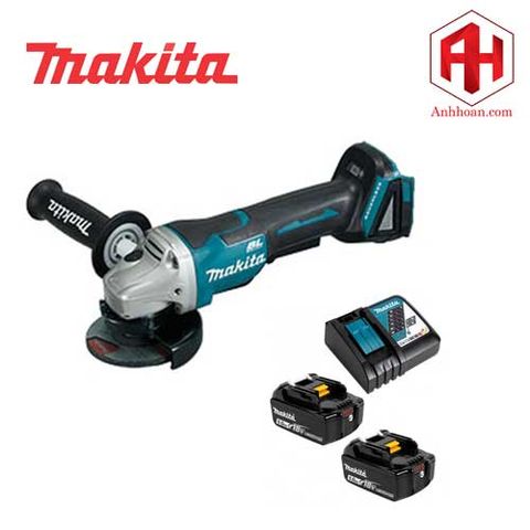 Máy mài góc dùng pin 18V Makita DGA408RTJ1 (18V:5Ah) không chổi than