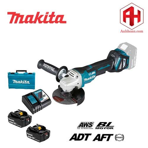 Máy mài góc dùng pin 18V Makita DGA418RTE (Điều tốc)