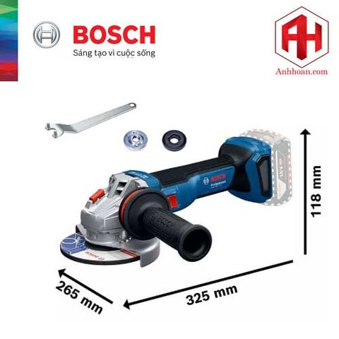 Máy mài góc dùng pin Bosch GWS 18V-11 S (125mm SOLO) Brushless