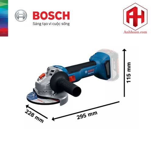 Thân Máy mài góc dùng pin Bosch GWS 18V-8 (125mm - SOLO)