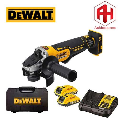 Máy mài dùng pin 18V DeWALT DCG413BD2 (125mm) SET 2Ah