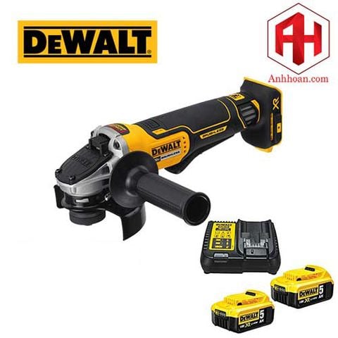 Máy mài dùng pin 18V DeWALT DCG413BP2 (125mm) SET 5Ah