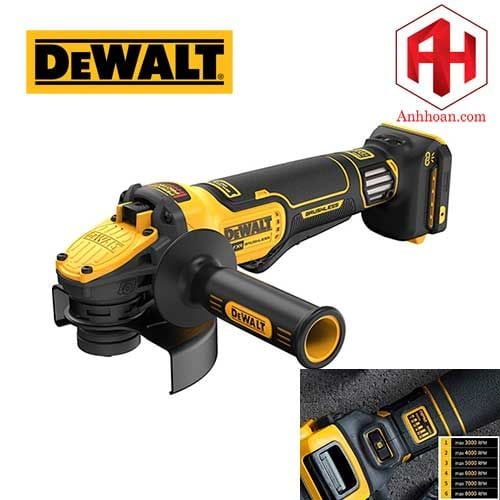 Thân máy mài dùng pin 20V/60V DeWALT DCG416VSN-B1 (125mm điều tốc)