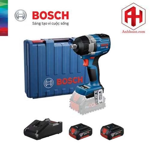 Máy vặn ốc bu lông dùng pin Bosch GDS 18V-780 (SET 2x5Ah)