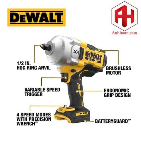 Thân Máy vặn bulong dùng pin DeWALT 20V DCF961NT-KR