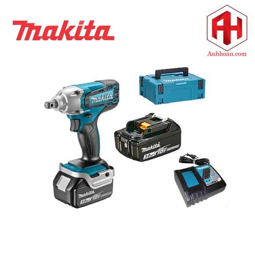 Máy siết bu lông dùng pin 18V Makita DTW190RFJX (18V, 3Ah)