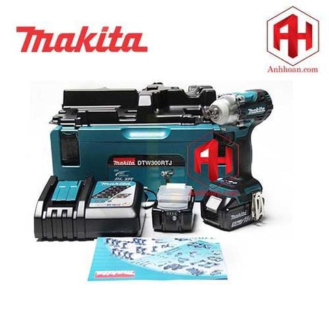 Máy siết bu lông dùng pin 18V Makita DTW300RTJ (18V, 5Ah)