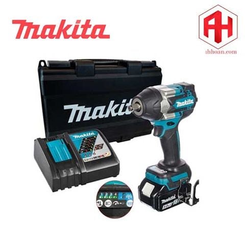Máy siết bu lông dùng pin 18V Makita DTW700RT (SET 1x5Ah)