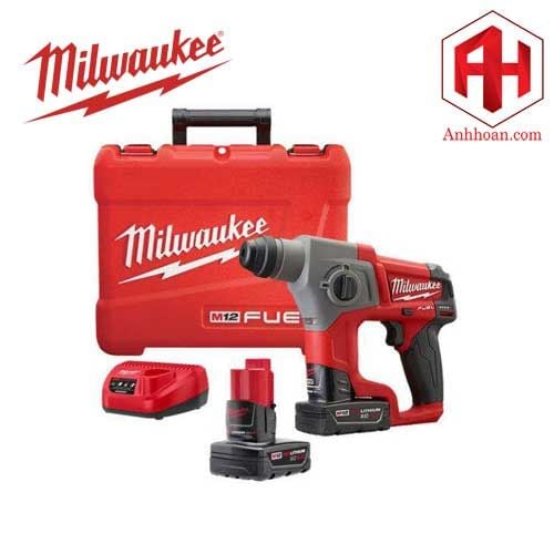 Milwaukee Máy khoan bê tông dùng pin 12V M12 CH-402C (Set 4Ah)