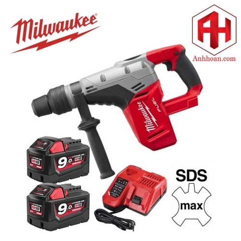 Milwaukee Máy khoan bê tông dùng pin M18 CHM-902C (Set 9Ah)