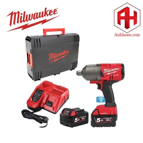 Milwaukee Máy siết bu lông pin 18V One key M18 ONEFHIWF34-502X (SET 5Ah)