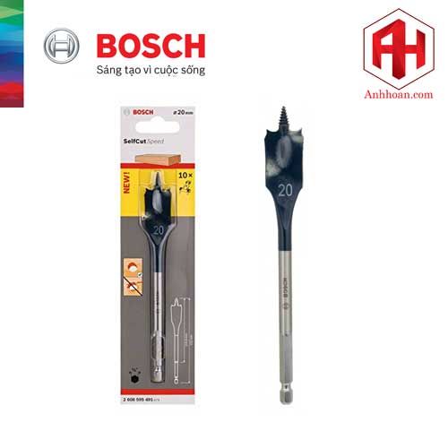 Mũi khoét gỗ đuôi cá Bosch SELFCUT 20x152mm 2608595491